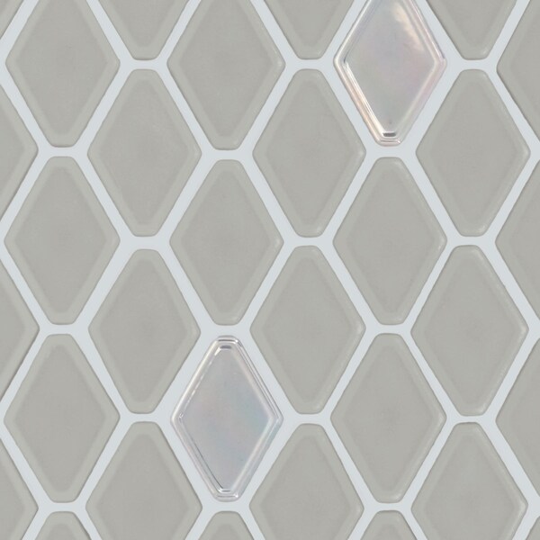Daltile Starcastle 1.5'' Elongated Hexagon Glass Wall Mosaic, 15PK - SC78ELHEXMSMT
