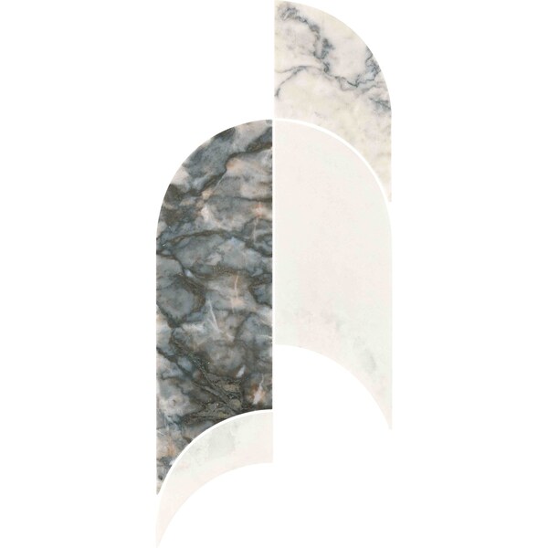 Daltile Gamma Natural Stone Archway Wall and Floor Mosaic Tile, 5PK - M343ARCHWAYMSPL