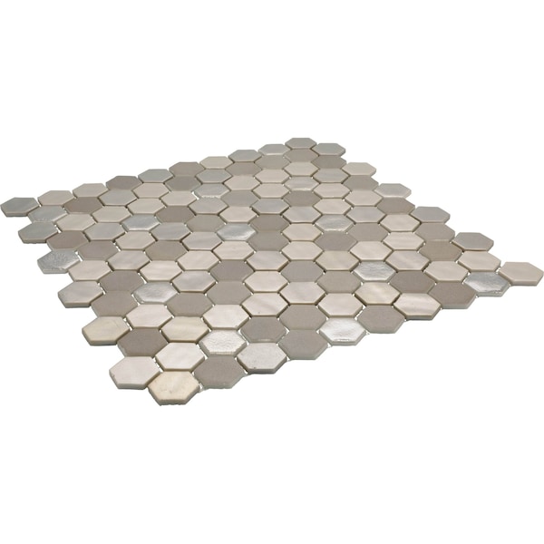 Daltile Uptown Glass 1in Hexagon Mosaic, 16.92 SQFT Per Carton, 18PK - UP181HEXMS1P