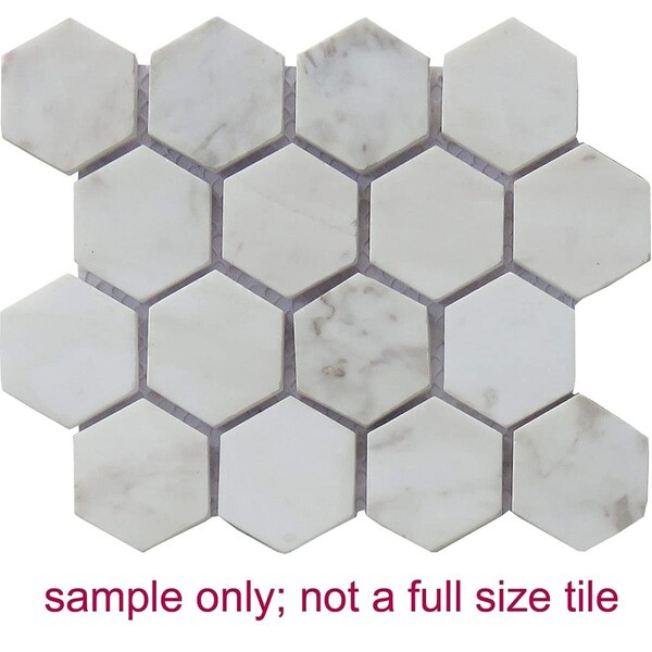 Intrend Tile 125 x 125 in Travertine Stone Hexagon Mosaic - NS022B