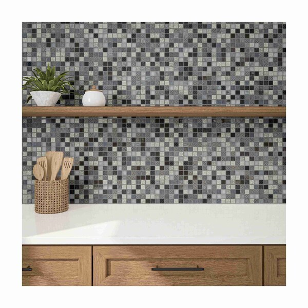 Daltile Uptown Glass 1in x 1in Metro Mosaic, 21.00 SQFT Per Carton, 20PK - UP0811MS1P