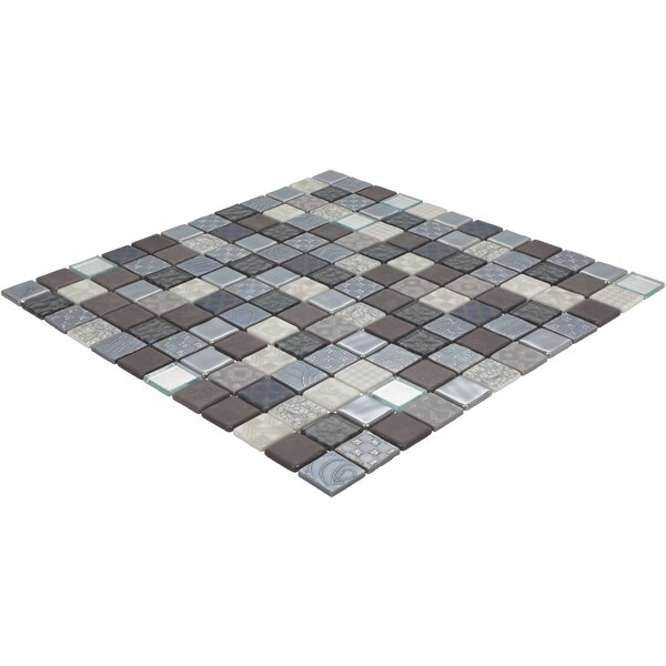Daltile Uptown Glass 1in x 1in Metro Mosaic, 21.00 SQFT Per Carton, 20PK - UP0811MS1P