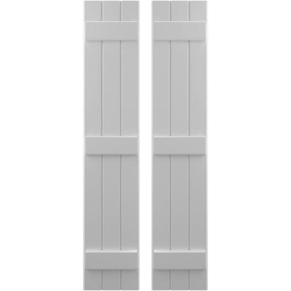 Ekena Millwork Americraft 3-Board (3 Batten) Exterior Real Wood Joined Board-n-Batten Shutters, ARW401BB311X79PRH - ARW401BB311X79PRH