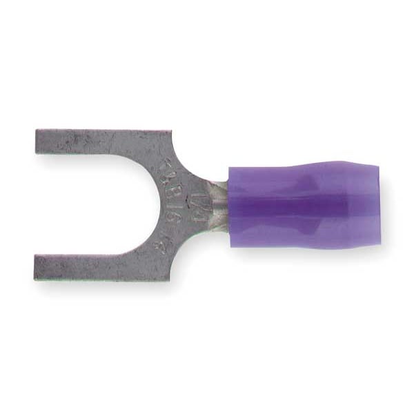 Terminal de horquilla de nylon Sta-Kon 18-14 AWG para perno de 1/4", paquete de 100 unidades - RB14-14F