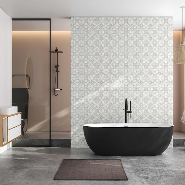 Msi Bianco Dolomite Regency 10 in X 10 in Polished Marble Mesh Mounted Mosaic Tile, 10PK - ZOR-MD-0590