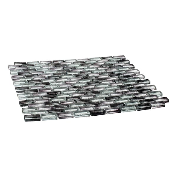 Andova Tiles ANDOVA TILES Highline 0.625" x 1.25" Glass Mosaic Sheet Floor Use Tile - ANDHIG149