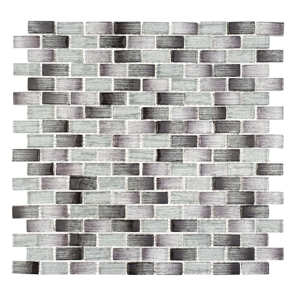 Andova Tiles ANDOVA TILES Highline 0.625" x 1.25" Glass Mosaic Sheet Floor Use Tile - ANDHIG149
