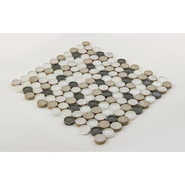 Andova Tiles ANDOVA TILES Polka 1" x 1" Penny Round Mosaic Tile - ANDPOL213