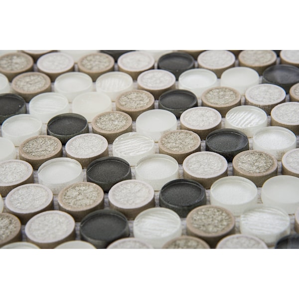 Andova Tiles ANDOVA TILES Polka 1" x 1" Penny Round Mosaic Tile - ANDPOL213