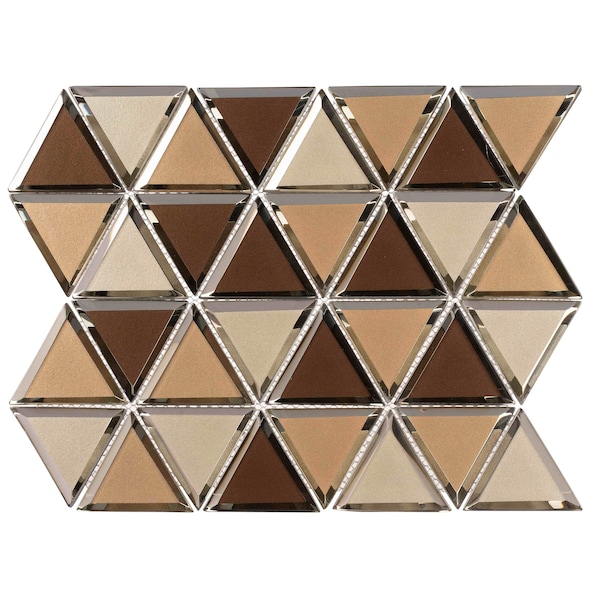 Andova Tiles SAMPLE BLEUM 3 x 3 Beveled Glass Novelty Mosaic Tile - SAM-ANDBLE283