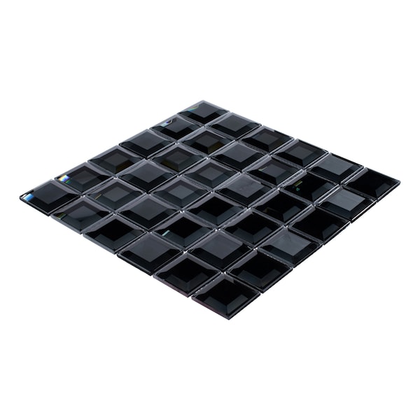 Andova Tiles SAMPLE Novo 2 x 2 Beveled Glass Grid Mosaic Wall Tile - SAM-ANDNOV110