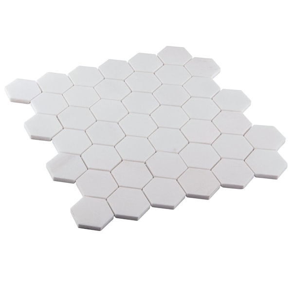 Andova Tiles ANDOVA TILES Channing 2" x 2" Marble Honeycomb Mosaic Floor Use Tile - ANDCHA127
