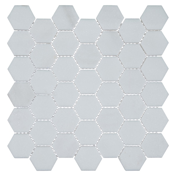 Andova Tiles ANDOVA TILES Channing 2" x 2" Marble Honeycomb Mosaic Floor Use Tile - ANDCHA127