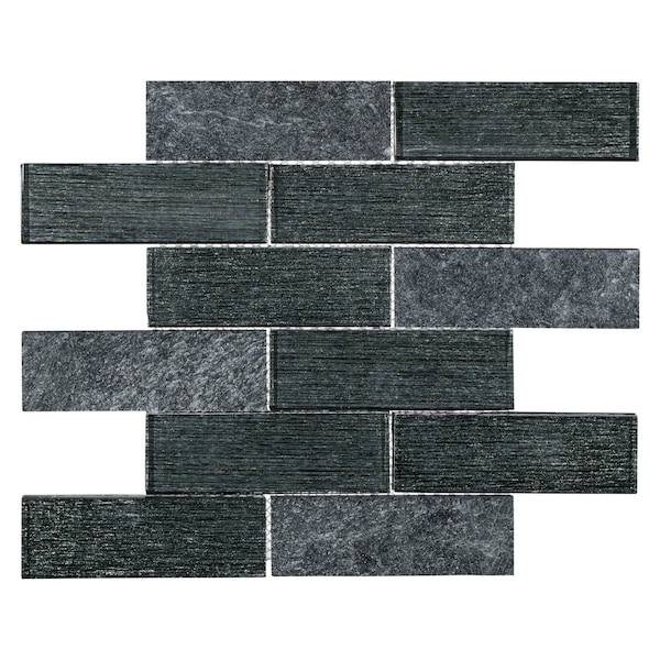 Andova Tiles SAMPLE Bovard 2 x 6 Glass Brick Joint Mosaic Tile - SAM-ANDBOV197