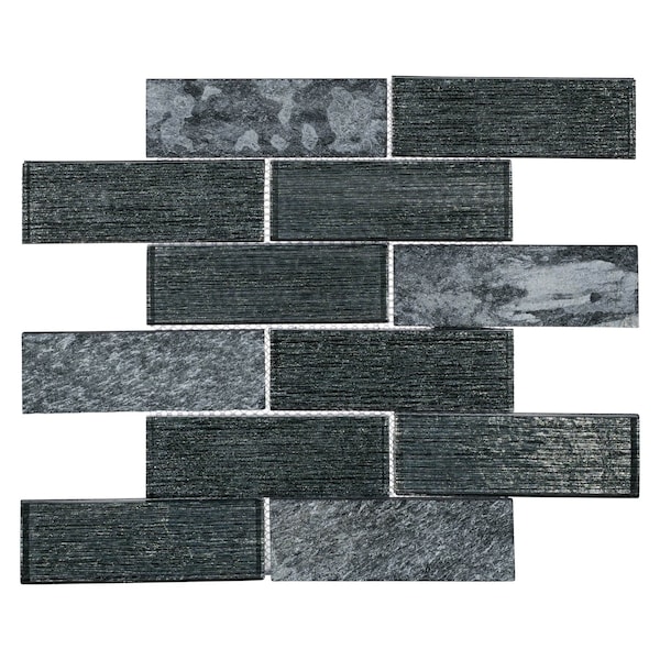 Andova Tiles SAMPLE Bovard 2 x 6 Glass Brick Joint Mosaic Tile - SAM-ANDBOV197