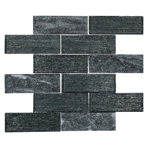 Andova Tiles SAMPLE Bovard 2 x 6 Glass Brick Joint Mosaic Tile - SAM-ANDBOV197