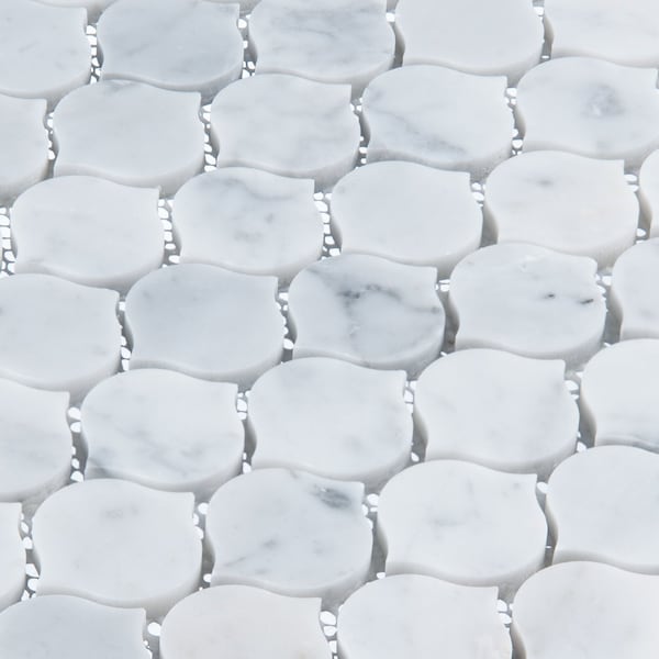 Andova Tiles SAMPLE Dayberry 15 x 15 Marble Arabesque Wall  Floor Mosaic Tile - SAM-ANDDAY142