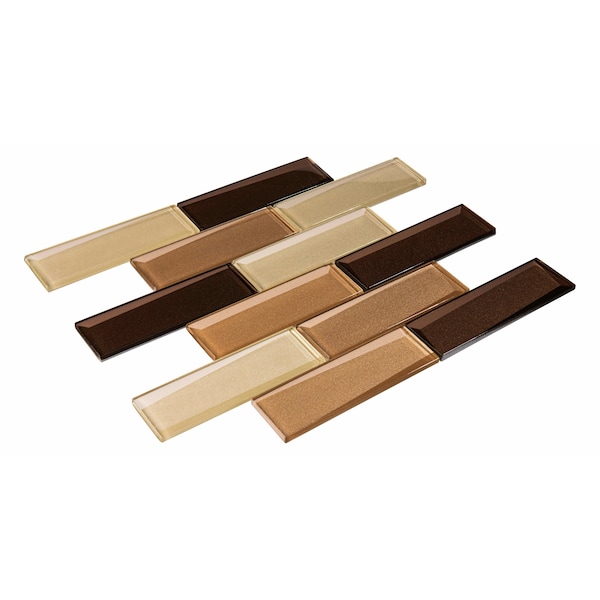 Andova Tiles SAMPLE-Daazen Borealis 2 in. x 6 in. Glass Mosaic Wall Tile - SAM-ANDDAA976
