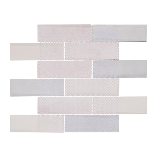 Andova Tiles SAMPLE-Daazen Borealis 2 in. x 6 in. Glass Mosaic Wall Tile - SAM-ANDDAA976