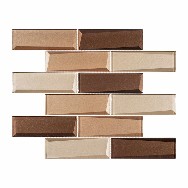 Andova Tiles SAMPLE-Daazen Borealis 2 in. x 6 in. Glass Mosaic Wall Tile - SAM-ANDDAA976