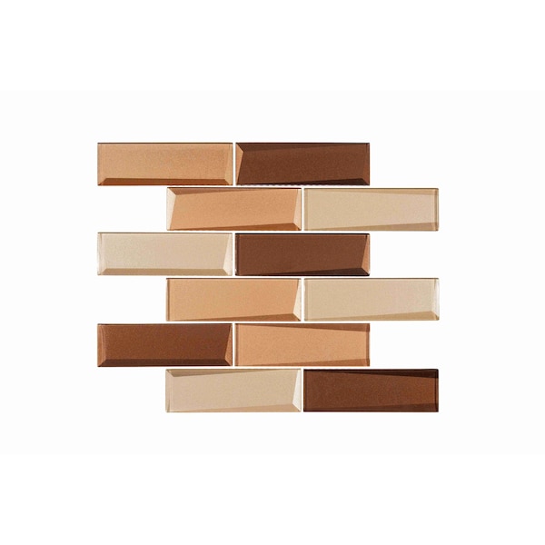 Andova Tiles SAMPLE-Daazen Borealis 2 in. x 6 in. Glass Mosaic Wall Tile - SAM-ANDDAA976