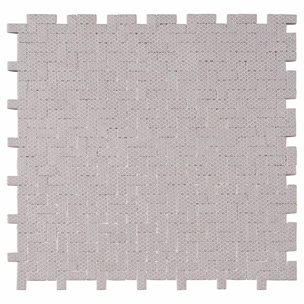 Andova Tiles SAMPLE Comfort 037 x 087 Glass Herringbone  Chevron Mosaic Wall Tile - SAM-ANDCOM323