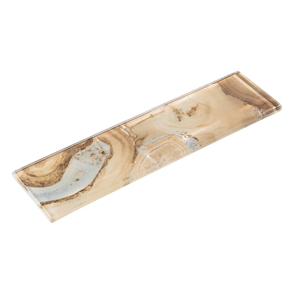Andova Tiles Myst 3 in. x 12 in. Glass Marble Look Subway Wall Tile - SAM-ANDMYS245