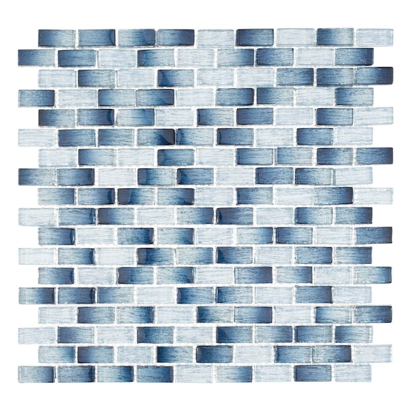 Andova Tiles ANDOVA TILES Highline 0.625" x 1.25" Glass Mosaic Sheet Floor Use Tile - ANDHIG148