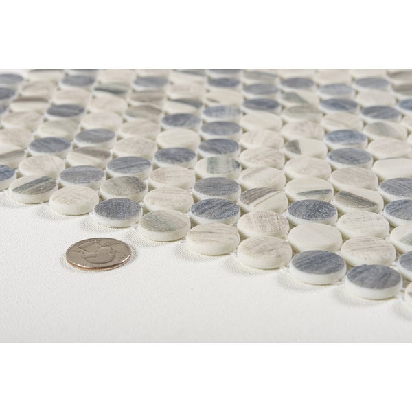 Andova Tiles ANDOVA TILES Dexo 1" x 1" Glass Penny Round Mosaic Wall & Floor Tile - ANDDEX331