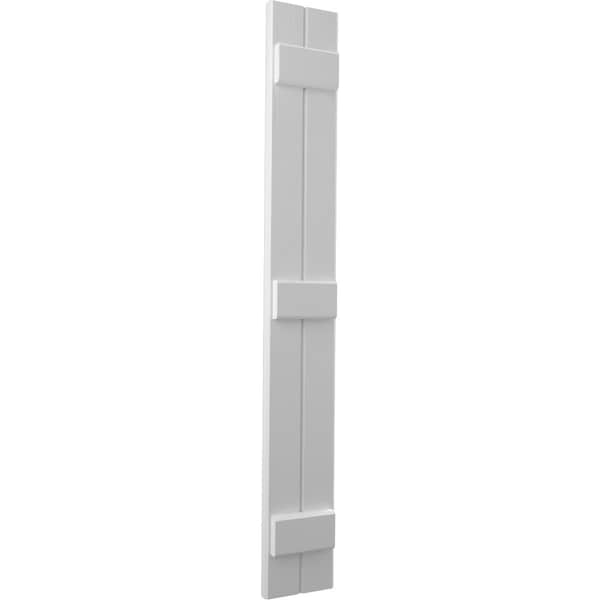 Ekena Millwork Americraft 2-Board (3 Batten) Exterior Real Wood Joined Board-n-Batten Shutters, ARW401BB207X54PRH - ARW401BB207X54PRH