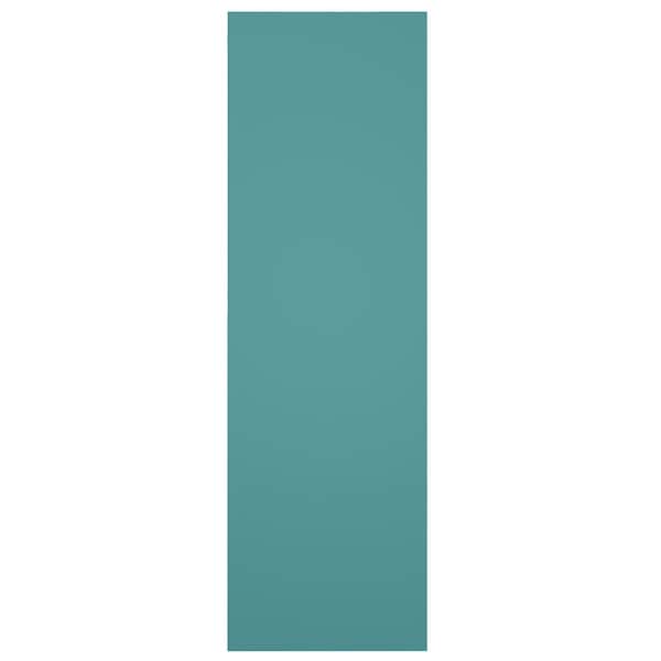 Ekena Millwork True Fit PVC Single X-Board Farmhouse Fixed Mount Shutters, Pure Turquoise, 18W x 27H, PR - TFP001FH18X027PT