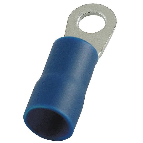 Terminal de anillo de vinilo de calibre 6 AWG para Power First, con perno de 1/4", paquete de 20 unidades - 4FRD1
