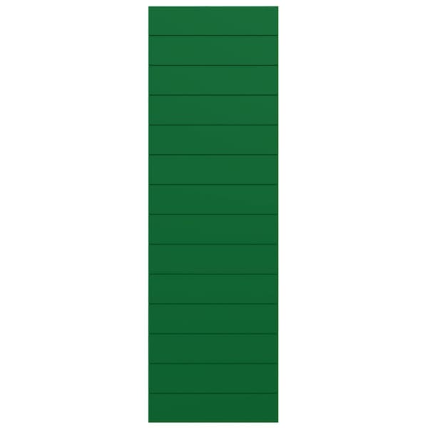 Ekena Millwork True Fit PVC Horizontal Slat Modern Style Fixed Mount Shutters, Viridian Green, 15W x 49H, PR - TFP001HZ15X049HG