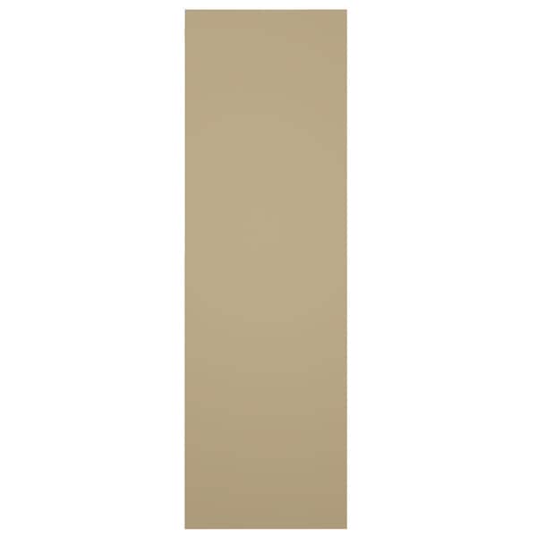 Ekena Millwork True Fit PVC Farmhouse/Flat Panel Combination Fixed Mount Shutters, Natural Twine, 12W x 55H, PR - TFP101FC12X055NT