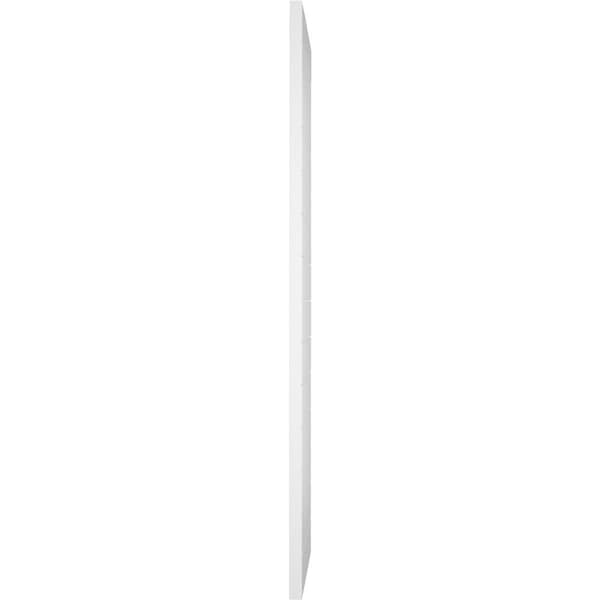 Ekena Millwork True Fit PVC Horizontal Slat Modern Style Fixed Mount Shutters, Unfinished, 18W x 25H, PR - TFP001HZ18X025UN