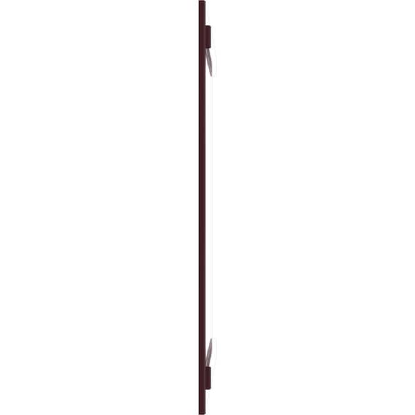 Ekena Millwork True Fit PVC, Four Board Joined Board-n-Batten Shutters, Wine Red, 21 1/2W x 26H, PR - TFP101BBF21X026WR