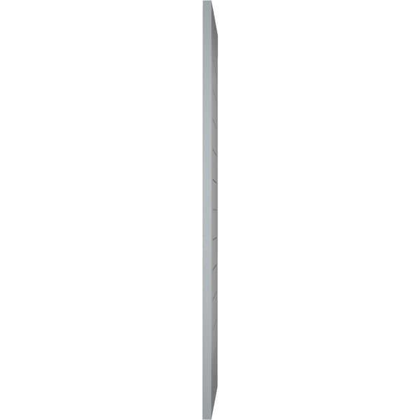 Ekena Millwork True Fit PVC Horizontal Slat Framed Modern Style Fixed Mount Shutters, Ocean Swell, 12W x 33H, PR - TFP001HF12X033CH