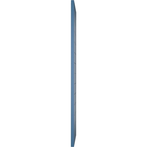 Ekena Millwork True Fit PVC Horizontal Slat Framed Modern Style Fixed Mount Shutters, Sojourn Blue, 12W x 54H, PR - TFP001HF12X054HB