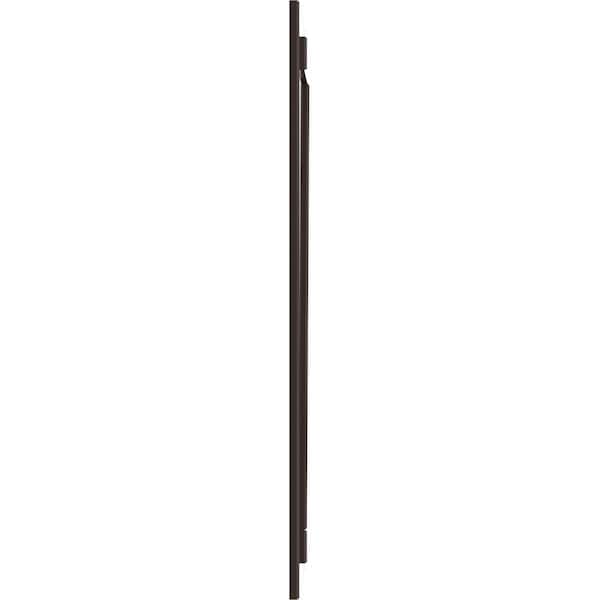 Ekena Millwork True Fit PVC Two Board Joined Board-n-Batten Shutters w/Z-Bar, Raisin Brown , 10 3/4W x 43H, PR - TFP102BBF11X043TB
