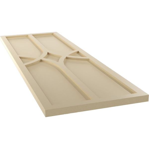 Ekena Millwork True Fit PVC Cedar Park Fixed Mount Shutters, Natural Twine, 12W x 56H, PR - TFP001CP12X056NT