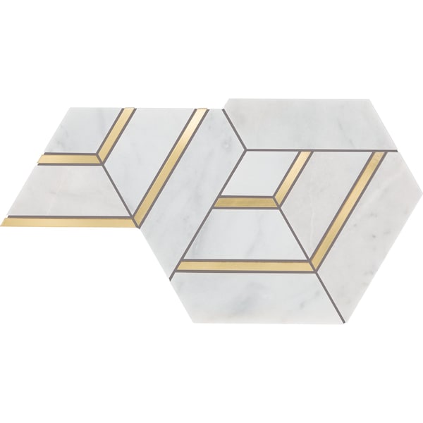 Daltile Lavaliere Natural Stone Intermix Mosaic, 3.15 Sqft per Carton, 5PK - LV27INTMXMS1P