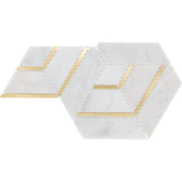 Daltile Lavaliere Natural Stone Intermix Mosaic, 3.15 Sqft per Carton, 5PK - LV27INTMXMS1P