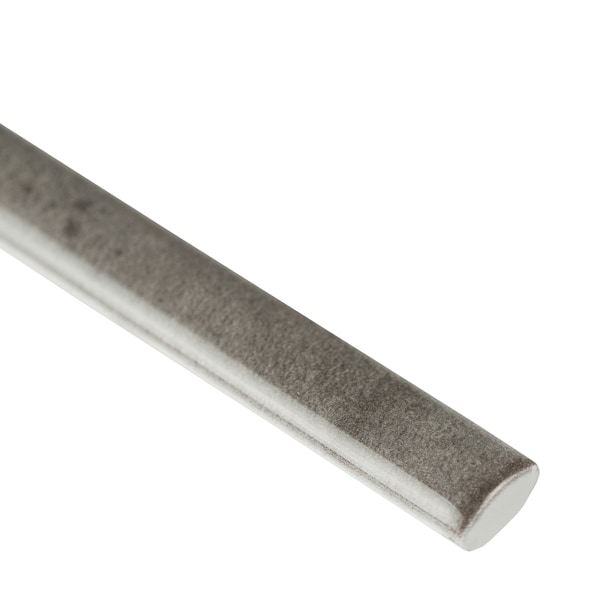Msi Renzo Storm Quarter Round Molding 0.6" X 12" Glossy Ceramic Wall Tile, PK42 - ZOR-PT-TR-0220