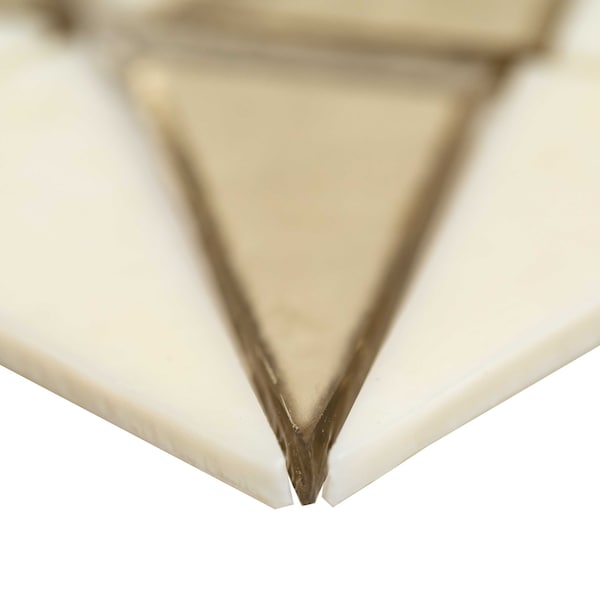 Msi Stella Gold Hand Crafted 14.88 In. X 8.5 In. X 8Mm Glass Mosaic Wall Tile, 10PK - ZOR-MD-0370
