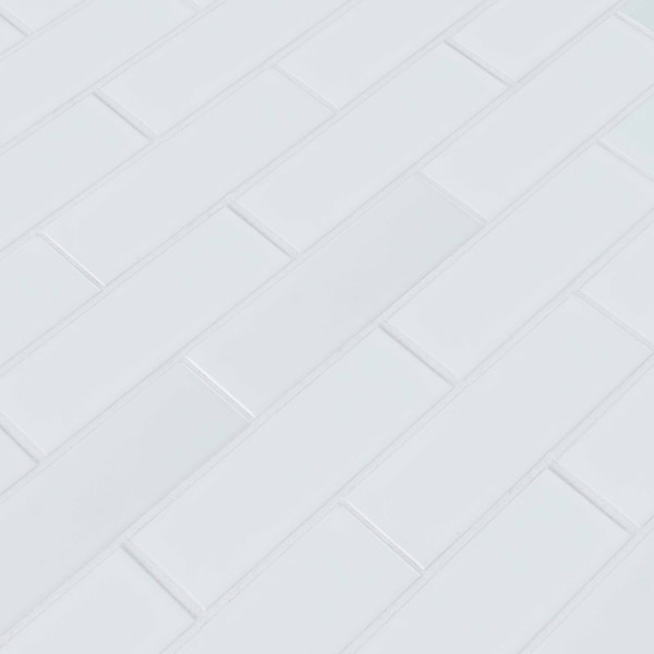Msi Retro Brick Bianco SAMPLE Porcelain Mesh-Mounted Mosaic Tile - ZOR-MD-0210-SAM