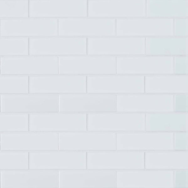 Msi Retro Brick Bianco SAMPLE Porcelain Mesh-Mounted Mosaic Tile - ZOR-MD-0210-SAM