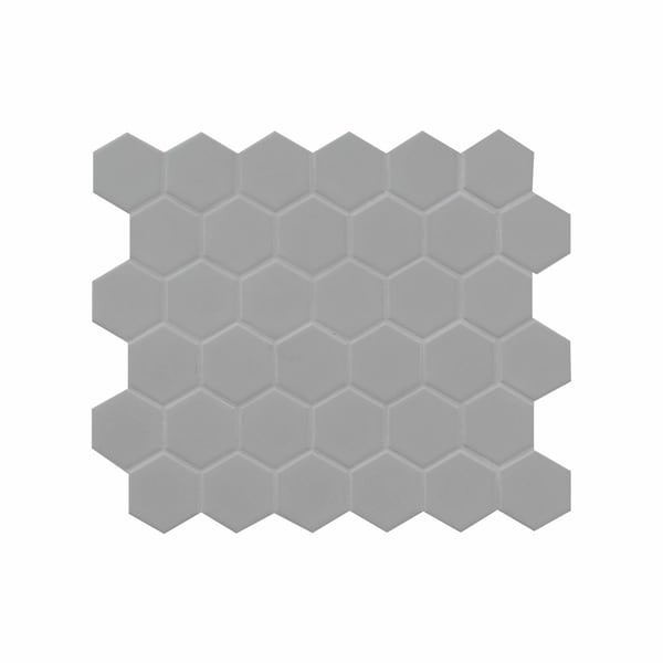Msi Retro Hexo Gray 12.6 In. X 11.02 In. X 6 Mm Porcelain Mesh-Mounted Mosaic Tile, 15PK - ZOR-MD-0216