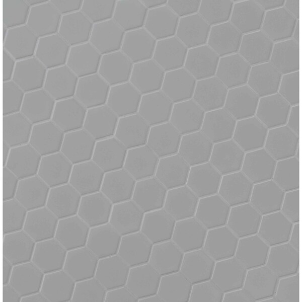 Msi Retro Hexo Gray 12.6 In. X 11.02 In. X 6 Mm Porcelain Mesh-Mounted Mosaic Tile, 15PK - ZOR-MD-0216