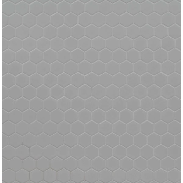 Msi Retro Hexo Gray 12.6 In. X 11.02 In. X 6 Mm Porcelain Mesh-Mounted Mosaic Tile, 15PK - ZOR-MD-0216