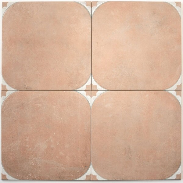 Apollo Tile Citadel 17.42 in. x 17.42 in. Matte Brown Porcelain Large Format Wall and Floor Tile, 7PK - ALZ88COT1818A